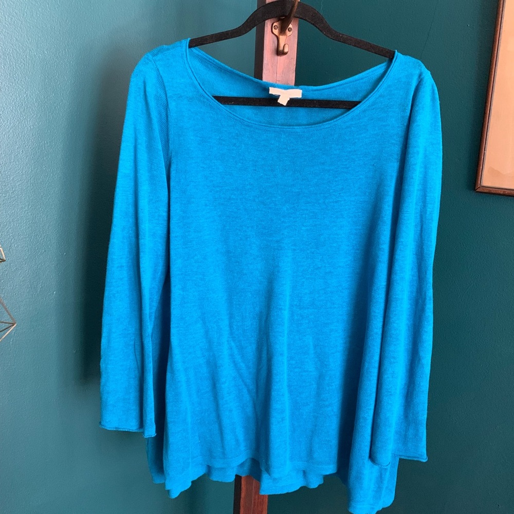 Beautiful organic Eileen Fisher linen sweater, L